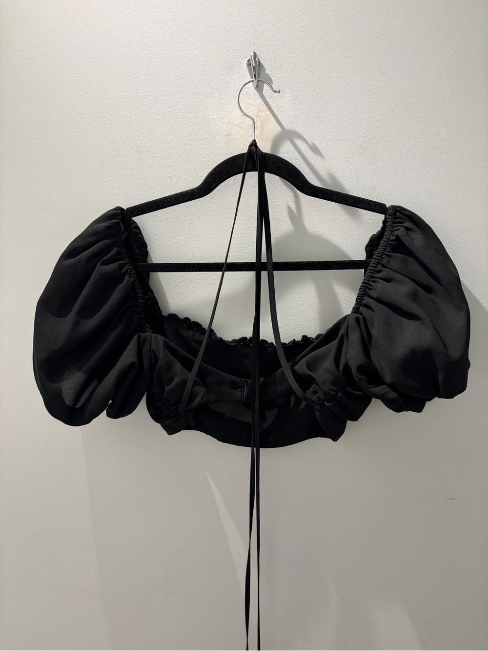 For Love & Lemons Adella Top & Melody Midi Skirt Set Black Rosette | M - Picture 7 of 16